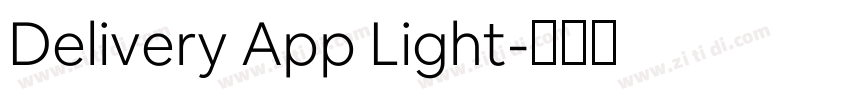 Delivery App Light字体转换